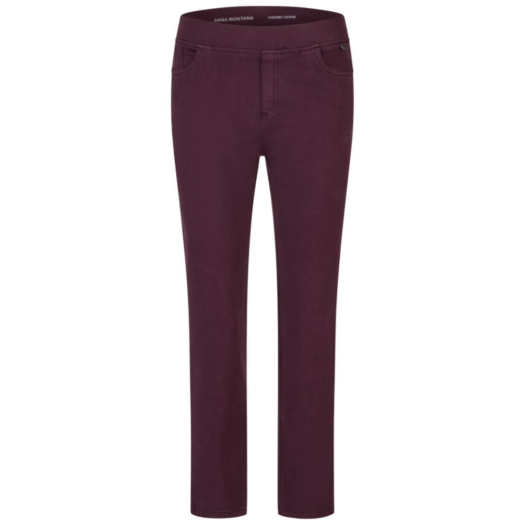 Anna Montana farkku JUMP, viininpunainen - Moment.fi