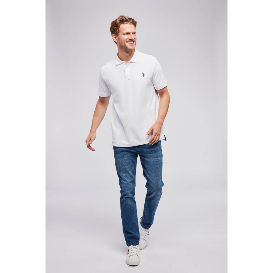 U.S. POLO ASSN pikee, valkoinen - Moment.fi