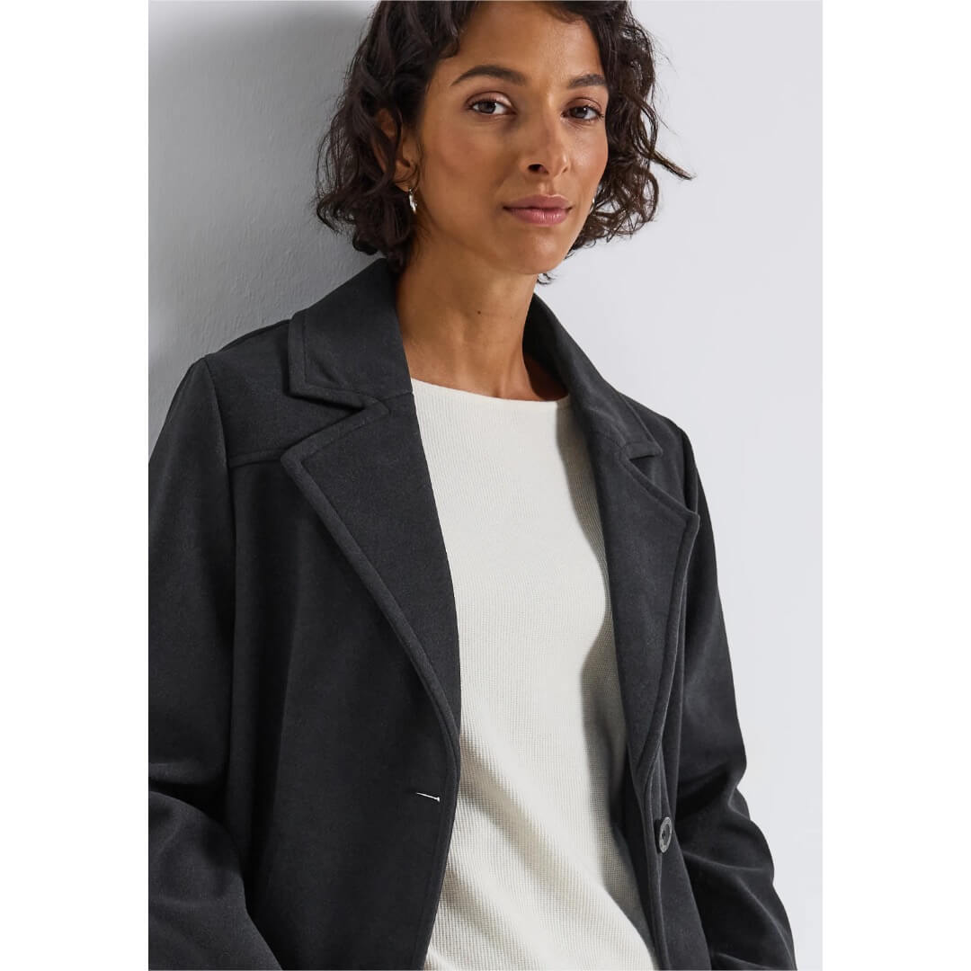 Street One takki lyhyt, tummansininen - Moment.fi