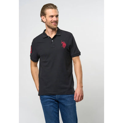 U.S. POLO ASSN pikee prode, musta - Moment.fi
