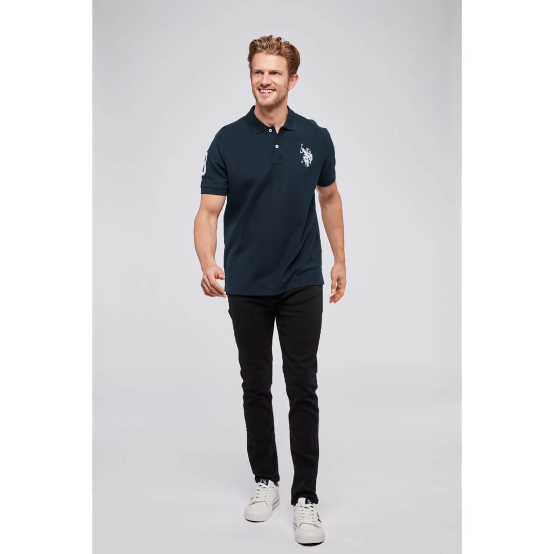 U.S. POLO ASSN pikee prode, tummansininen - Moment.fi