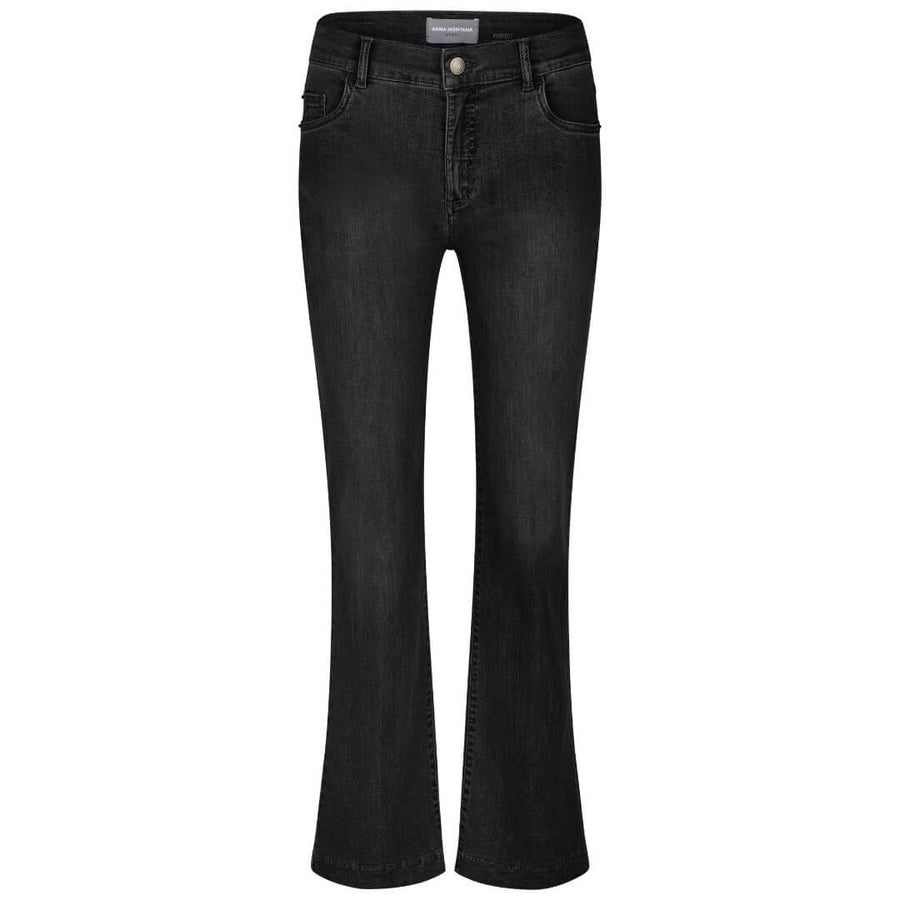 Anna Montana farkku bootcut, musta - Moment.fi