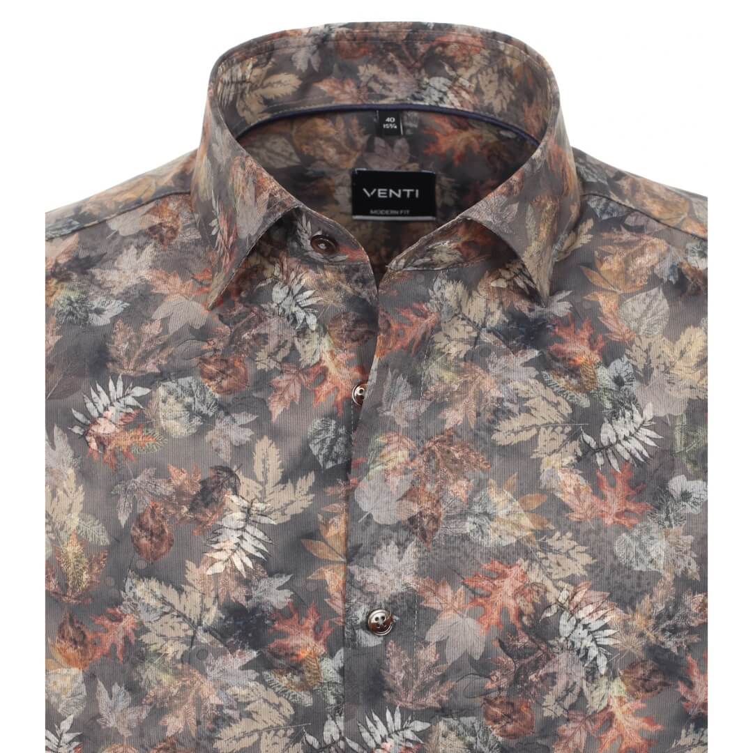 Venti kuosipaita, ruskea - Moment.fi