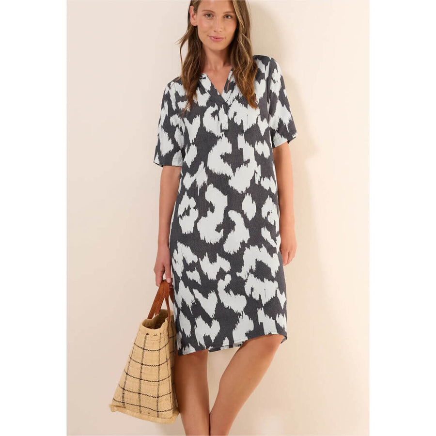 Cecil kuosimekko, harmaa - Moment.fi