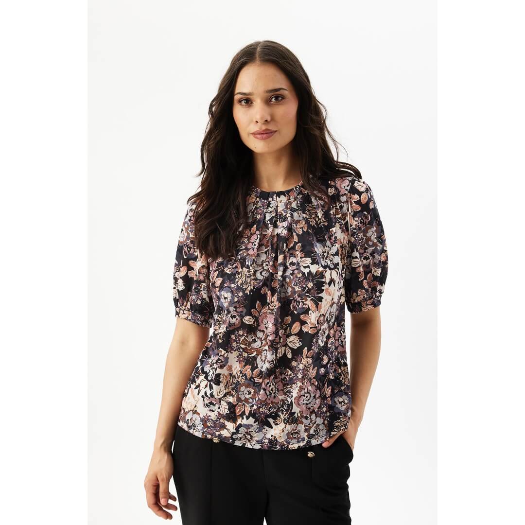 In Front kuosipaita 1/2, musta - Moment.fi