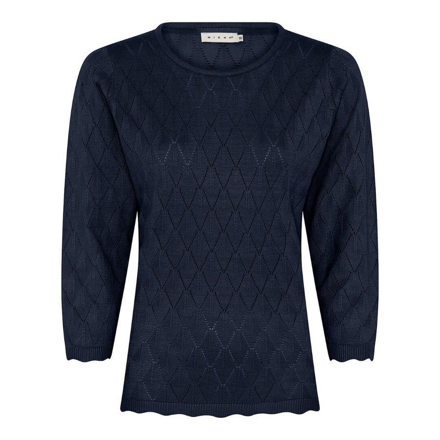 Micha struktuurineule 3/4, tummansininen - Moment.fi