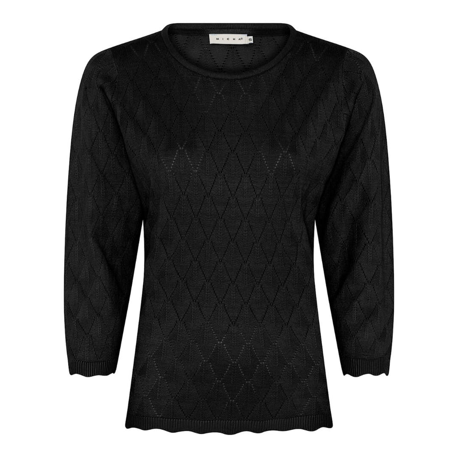 Micha struktuurineule 3/4, musta - Moment.fi