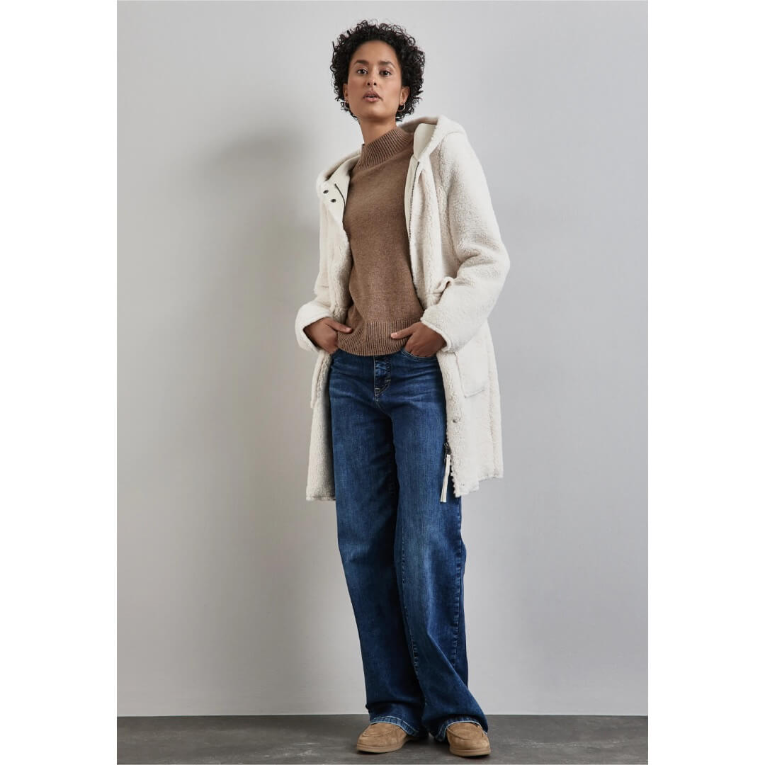 Street One takki teddy, luonnonvalkoinen - Moment.fi