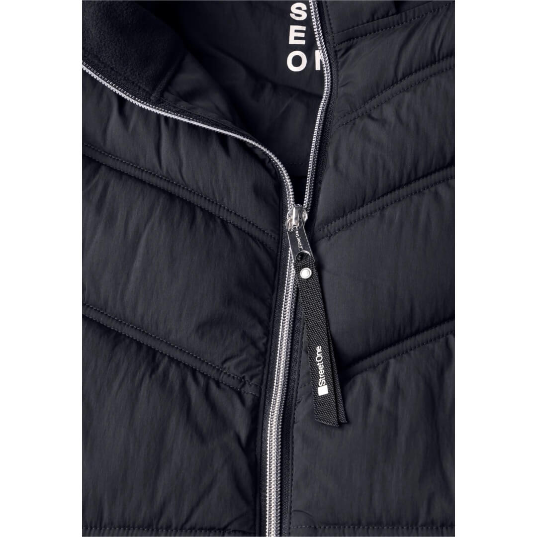 Street One takki fabric mix, tummansininen - Moment.fi