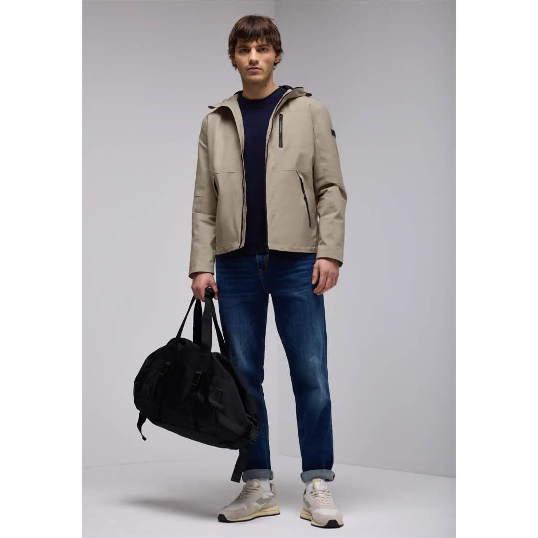 Street One takki hupullinen, beige - Moment.fi