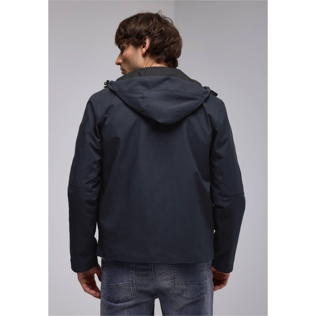 Street One takki hupullinen, tummansininen - Moment.fi