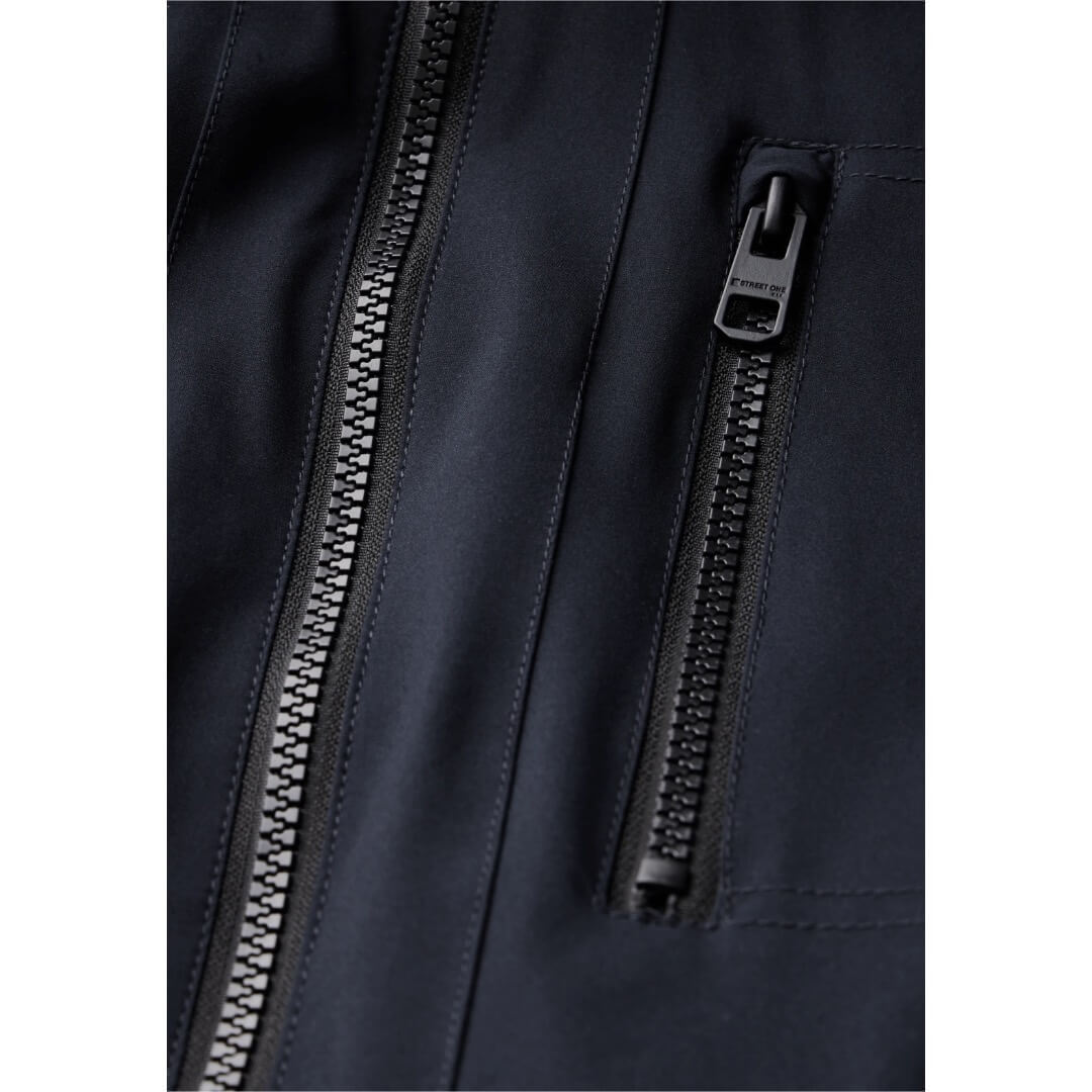 Street One takki hupullinen, tummansininen - Moment.fi