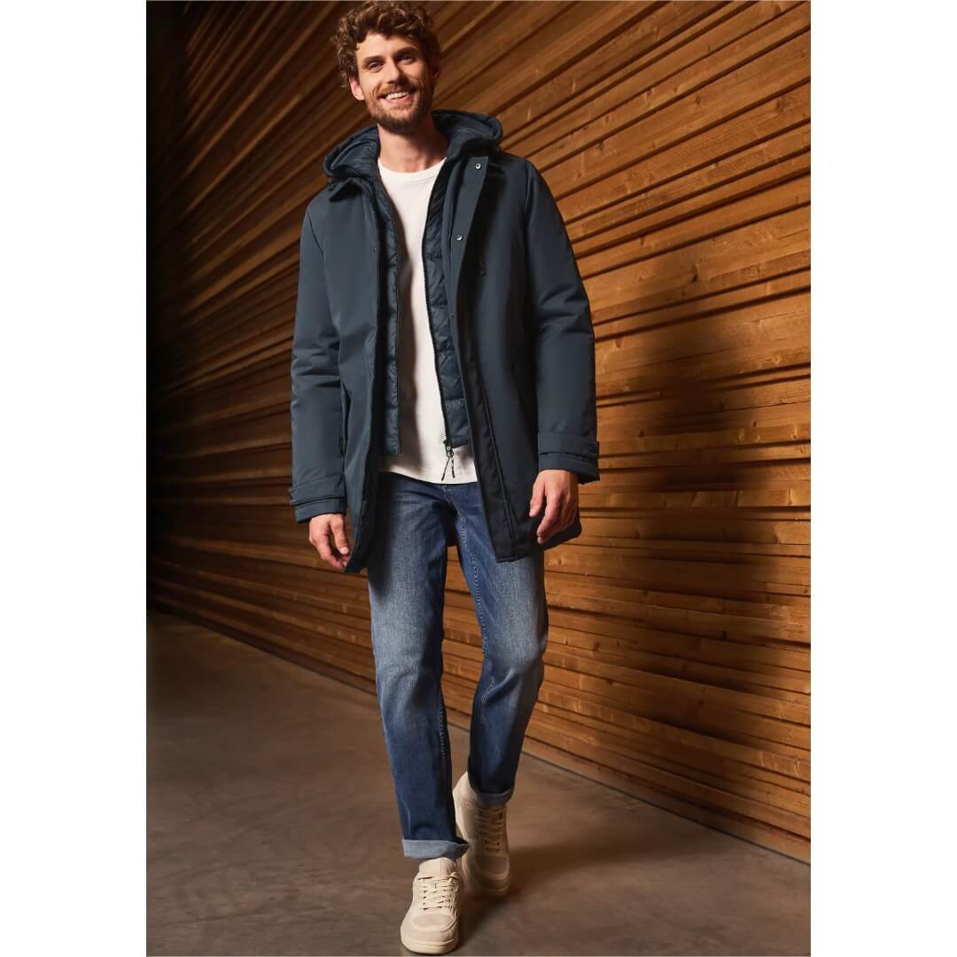 Street One parkatakki, sininen - Moment.fi