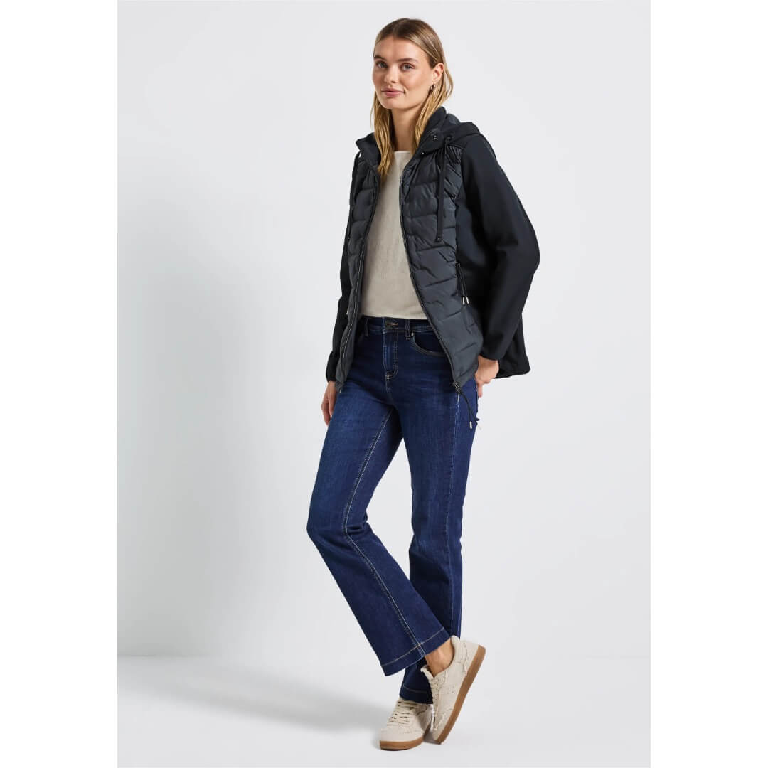 Street One takki material mix. tummansininen - Moment.fi