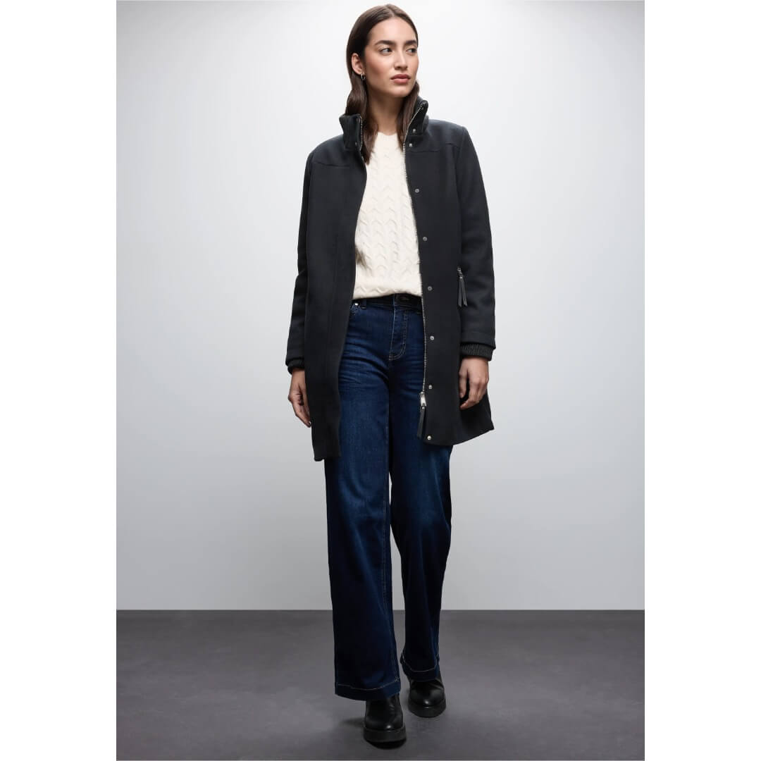 Street One villakangastakki, tummansininen - Moment.fi