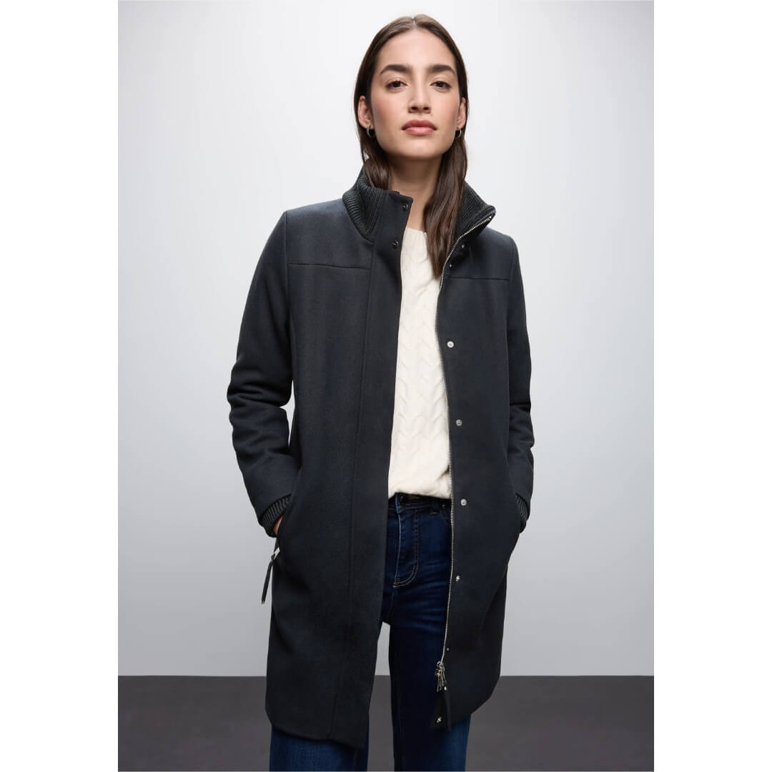 Street One villakangastakki, tummansininen - Moment.fi