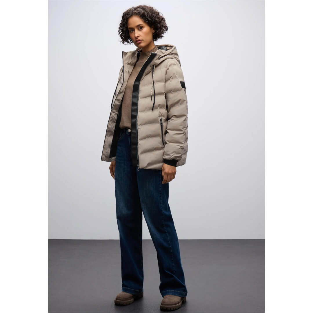 Street One toppatakki lyhyt, beige - Moment.fi