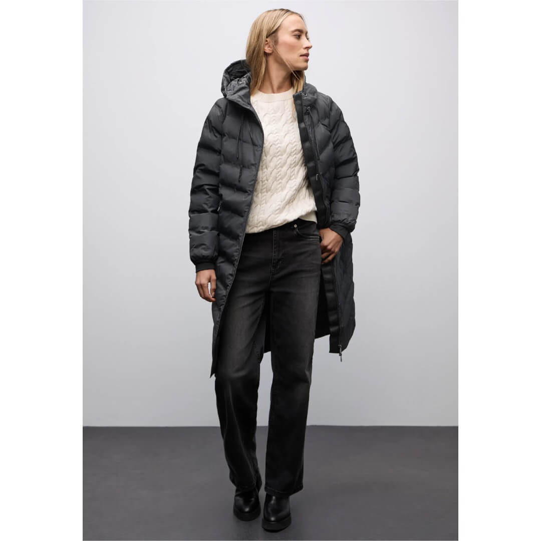 Street One toppatakki pidempi, tummansininen - Moment.fi