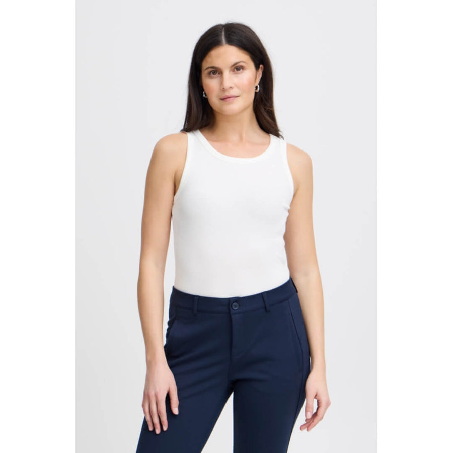 Fransa trikootoppi, valkoinen - Moment.fi