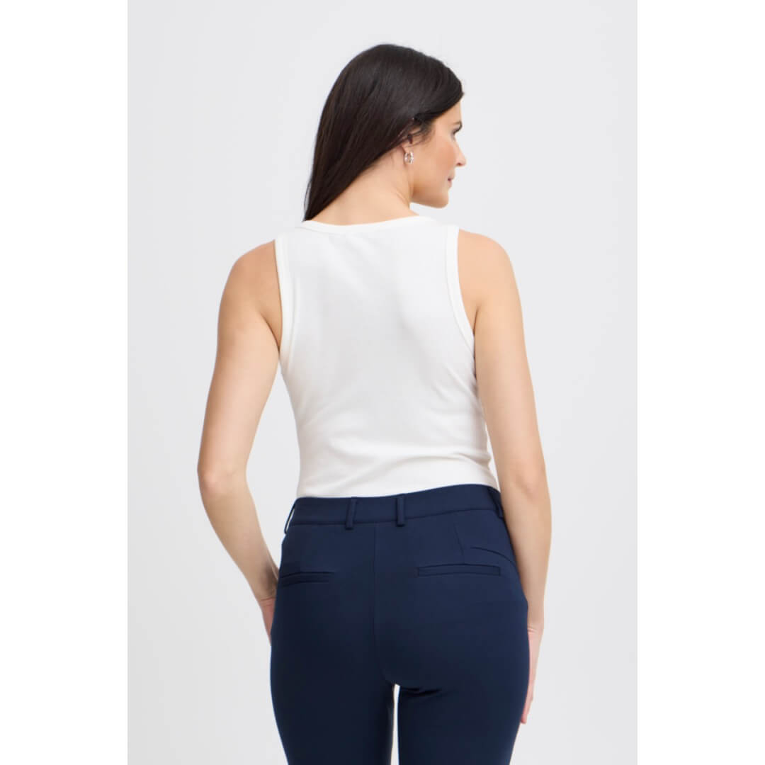 Fransa trikootoppi, valkoinen - Moment.fi