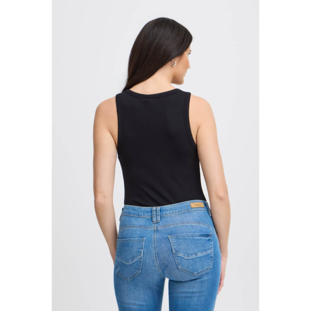 Fransa trikootoppi, musta - Moment.fi