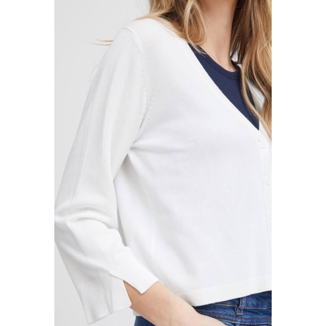 Fransa neuletakki, valkoinen - Moment.fi