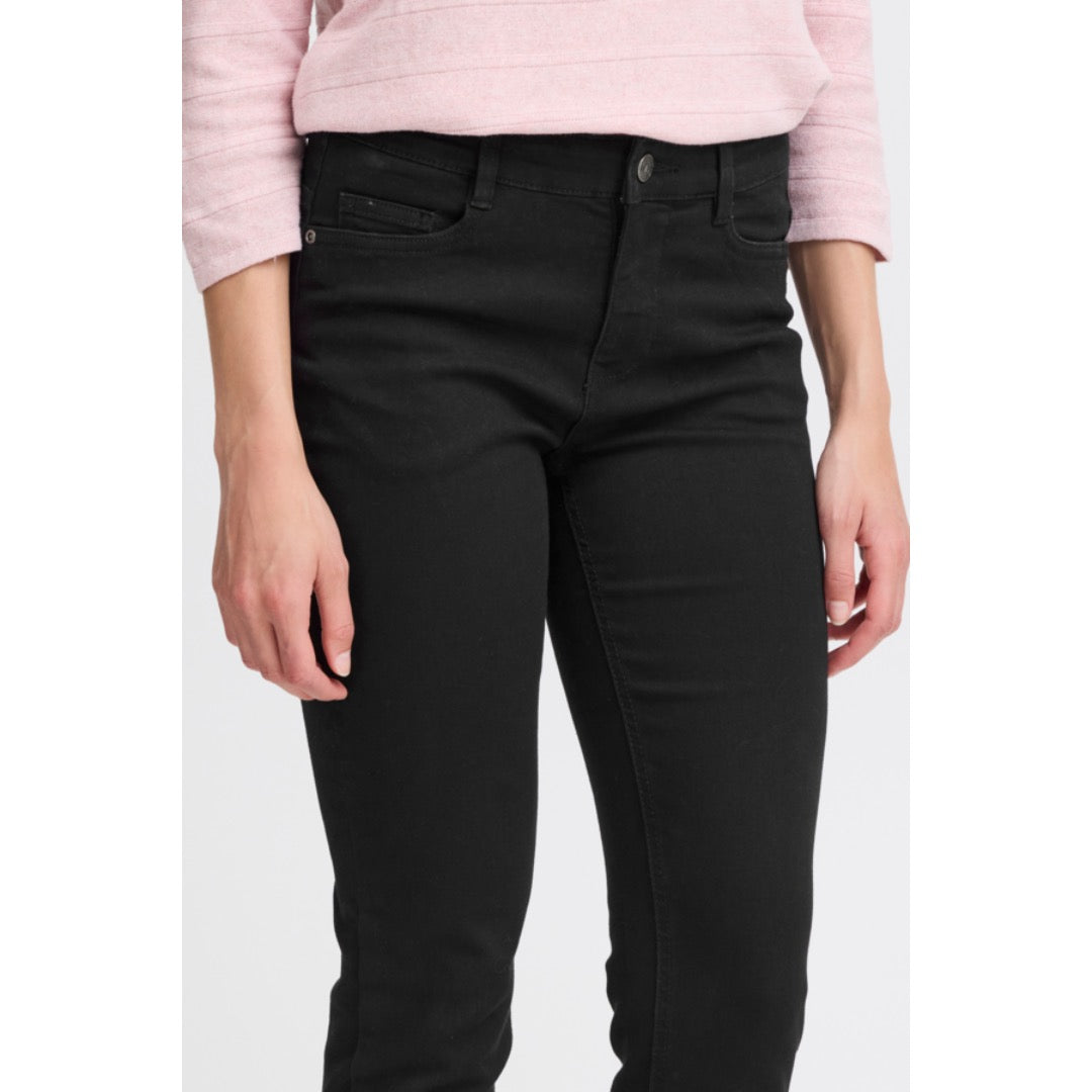 Fransa jeggings, musta - Moment.fi