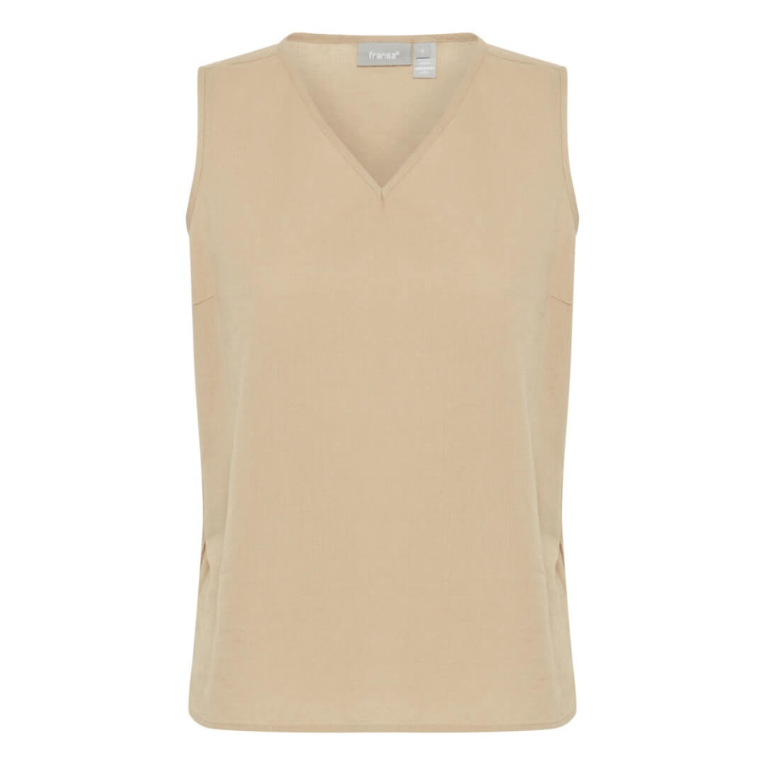 Fransa pellavatoppi, beige - Moment.fi