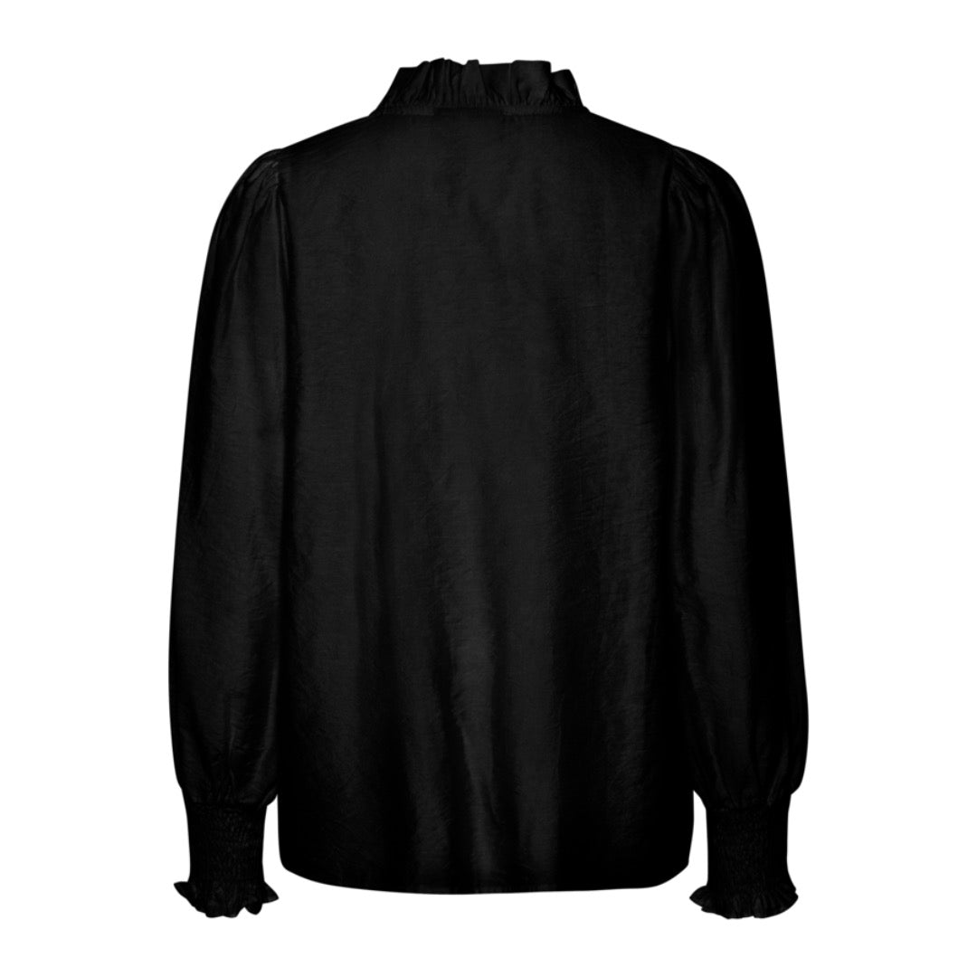 Fransa paita pystykaulus, musta - Moment.fi