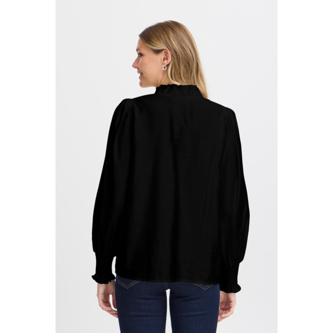 Fransa paita pystykaulus, musta - Moment.fi