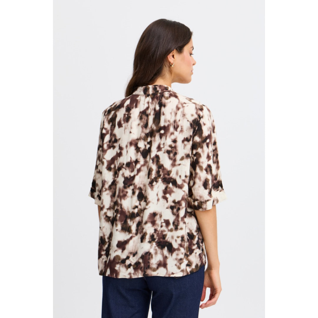 Fransa kuosipaita, ruskea - Moment.fi