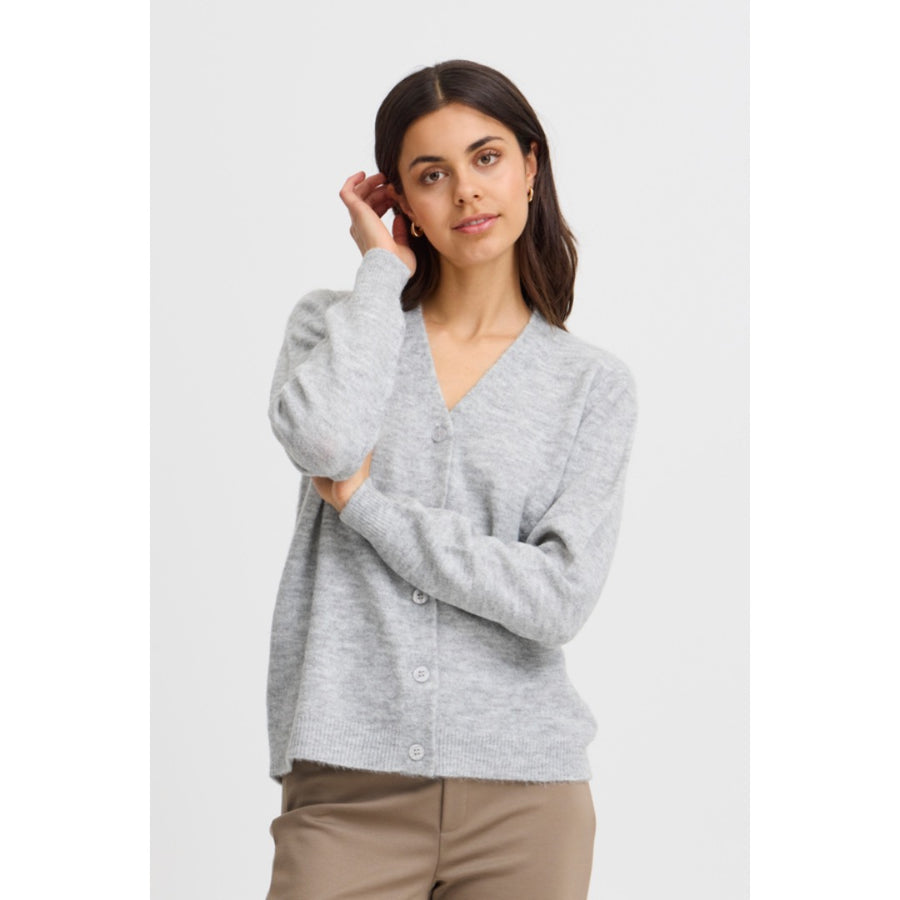 Fransa neuletakki, vaaleanharmaa - Moment.fi