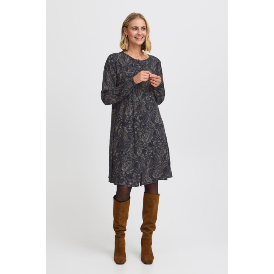 Fransa kuosimekko, tummansininen - Moment.fi