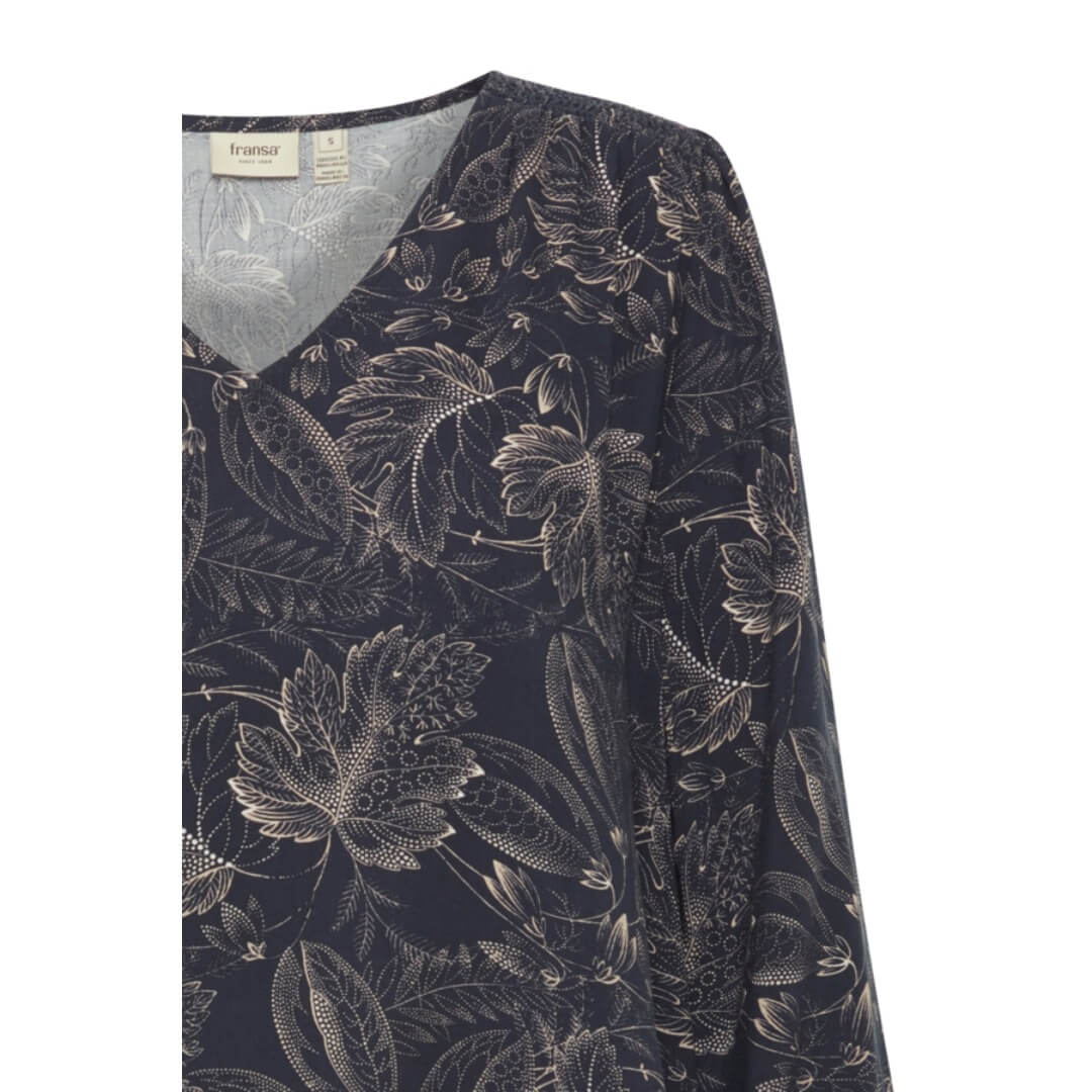 Fransa kuosipaita, tummansininen - Moment.fi