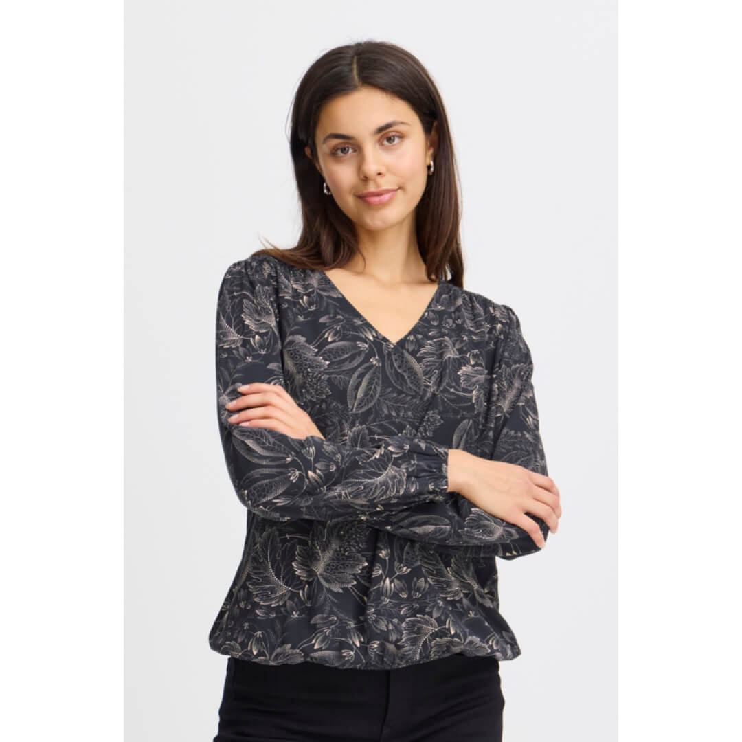 Fransa kuosipaita, tummansininen - Moment.fi