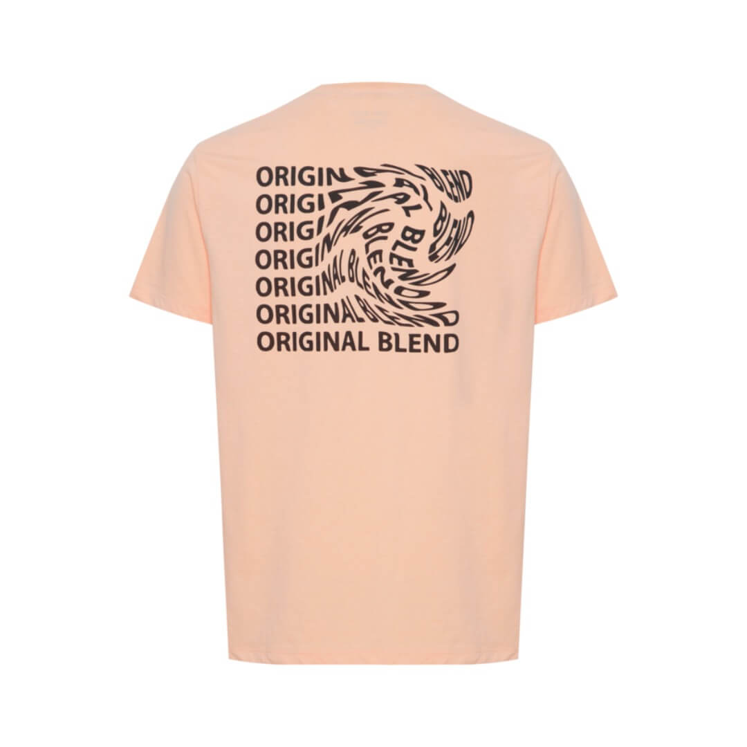 Blend t-paita selkäprintti, oranssi - Moment.fi