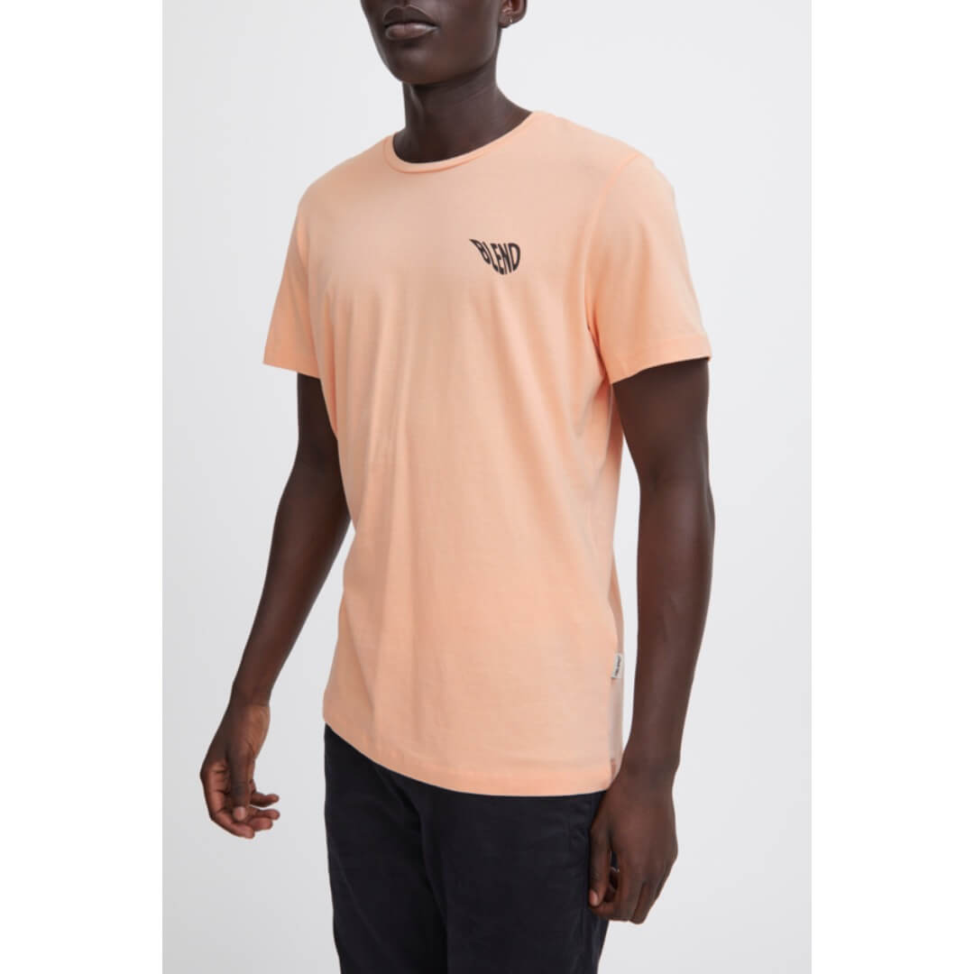 Blend t-paita selkäprintti, oranssi - Moment.fi