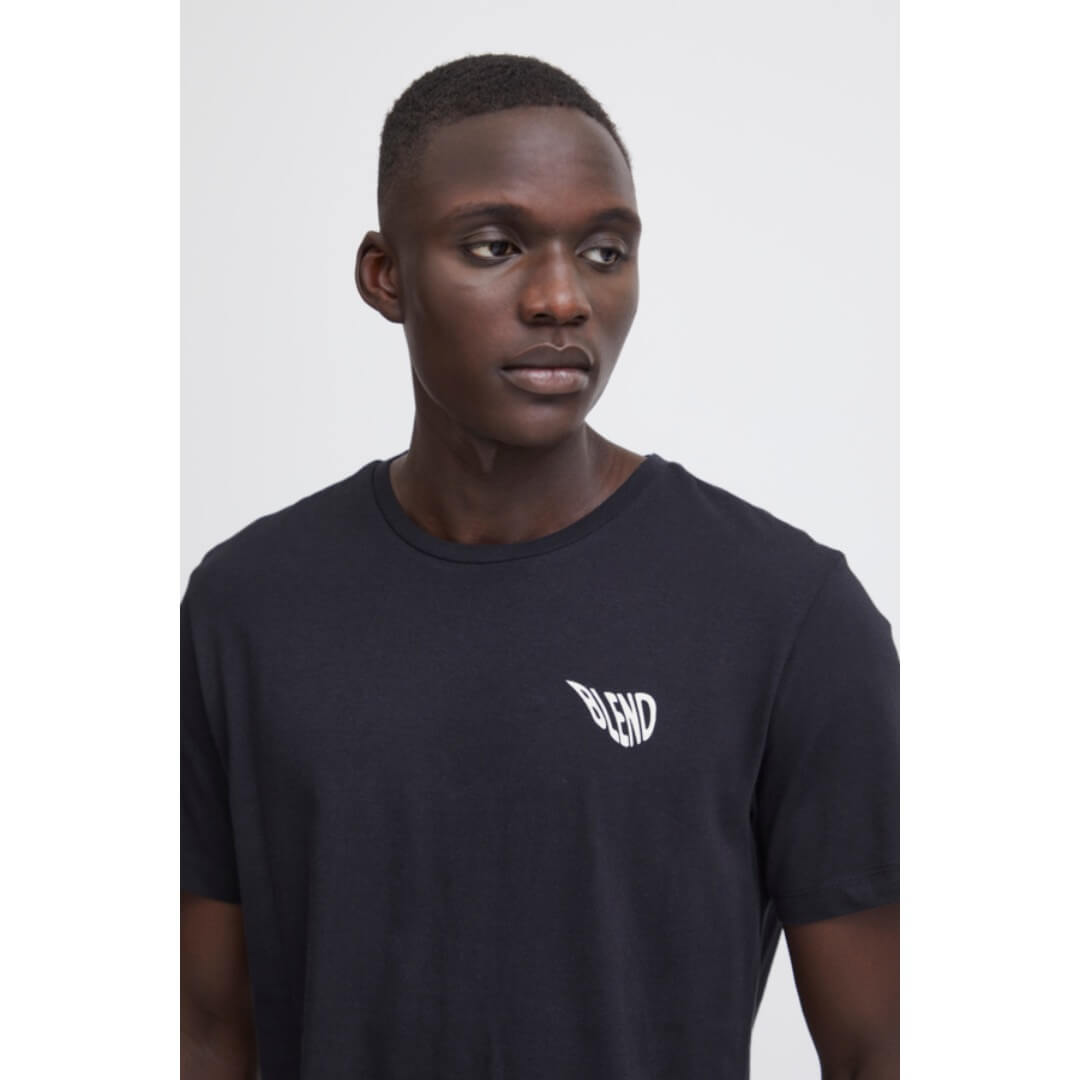 Blend t-paita selkäprintti, musta - Moment.fi