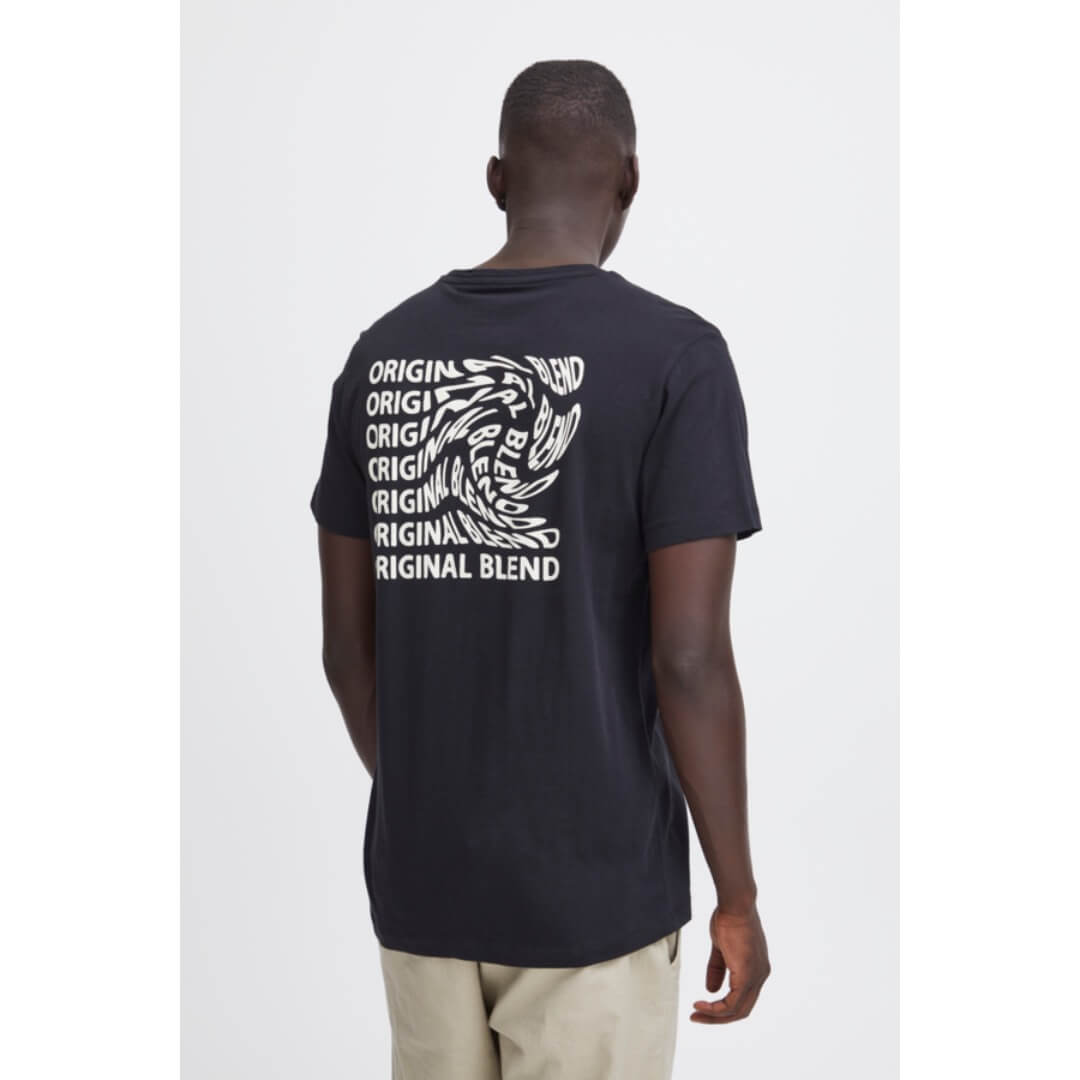 Blend t-paita selkäprintti, musta - Moment.fi