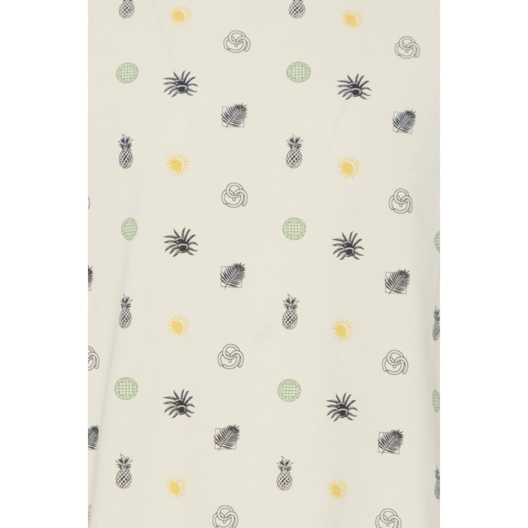 Blend t-paita kuosillinen, vaaleankeltainen - Moment.fi