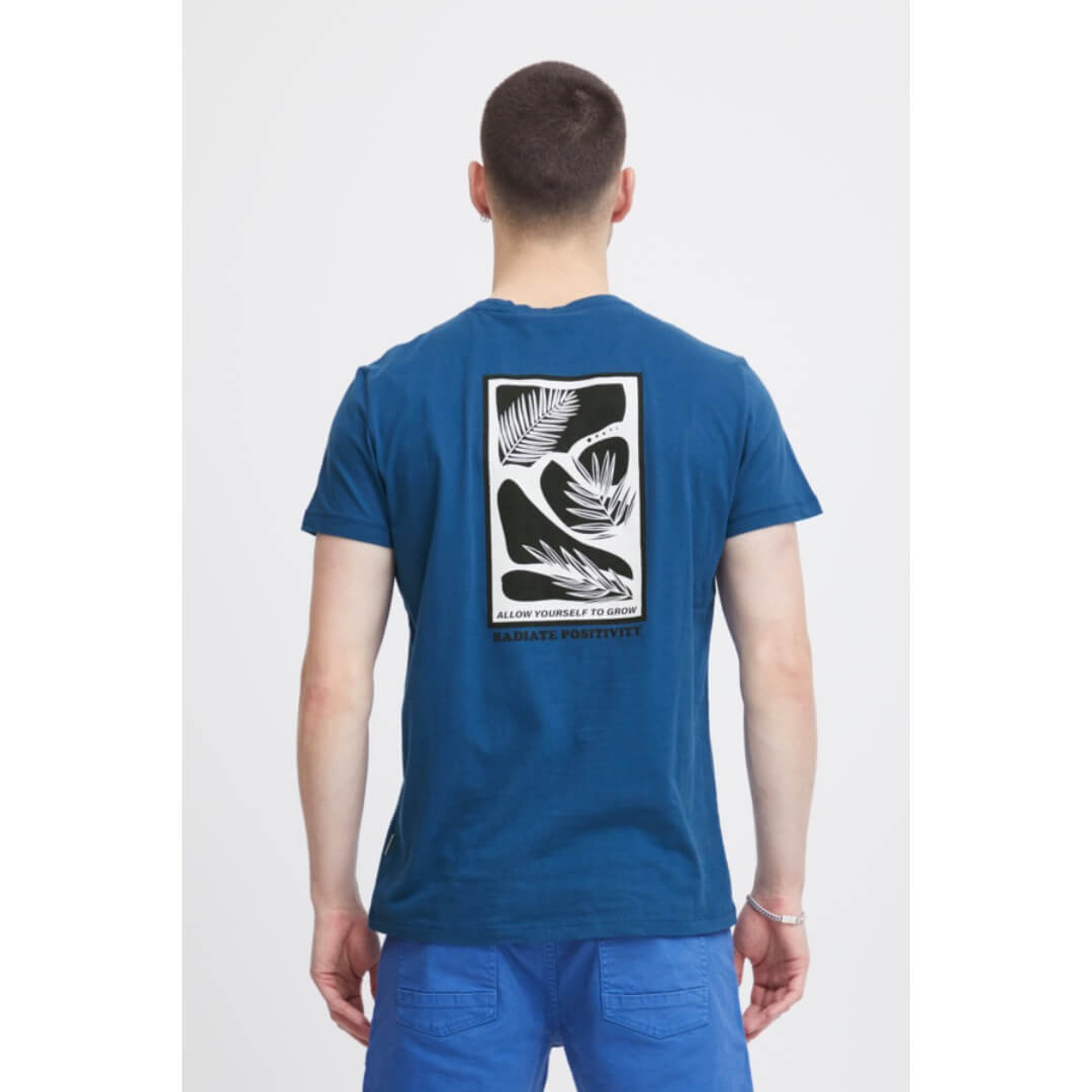 Blend t-paita selkäprintti, keskisininen - Moment.fi