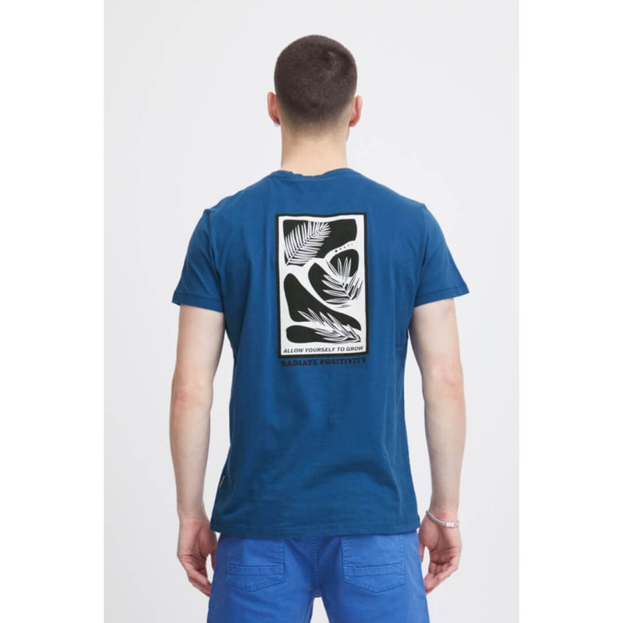 Blend t-paita selkäprintti, keskisininen - Moment.fi