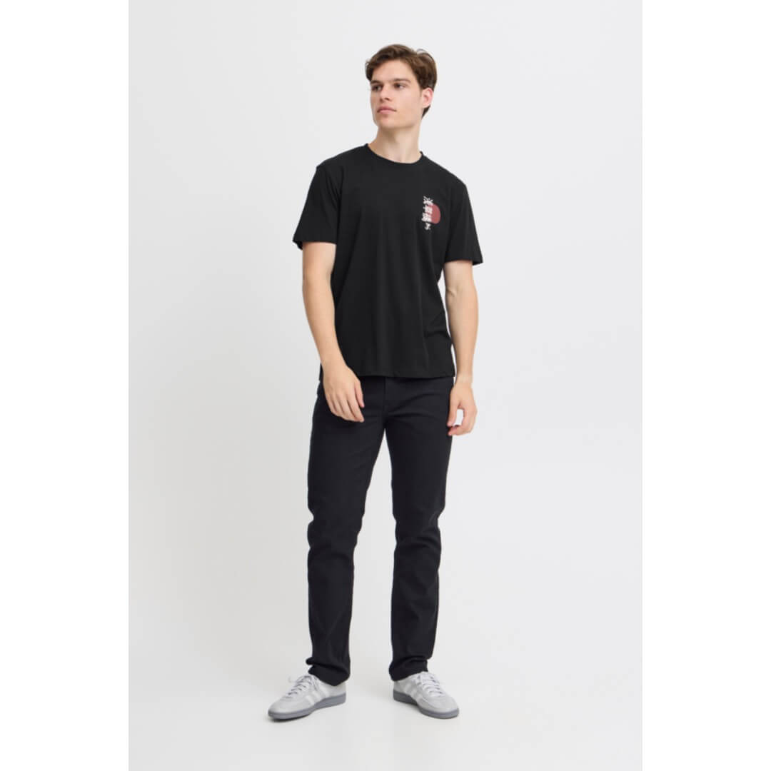 Blend t-paita rintaprintti, musta - Moment.fi