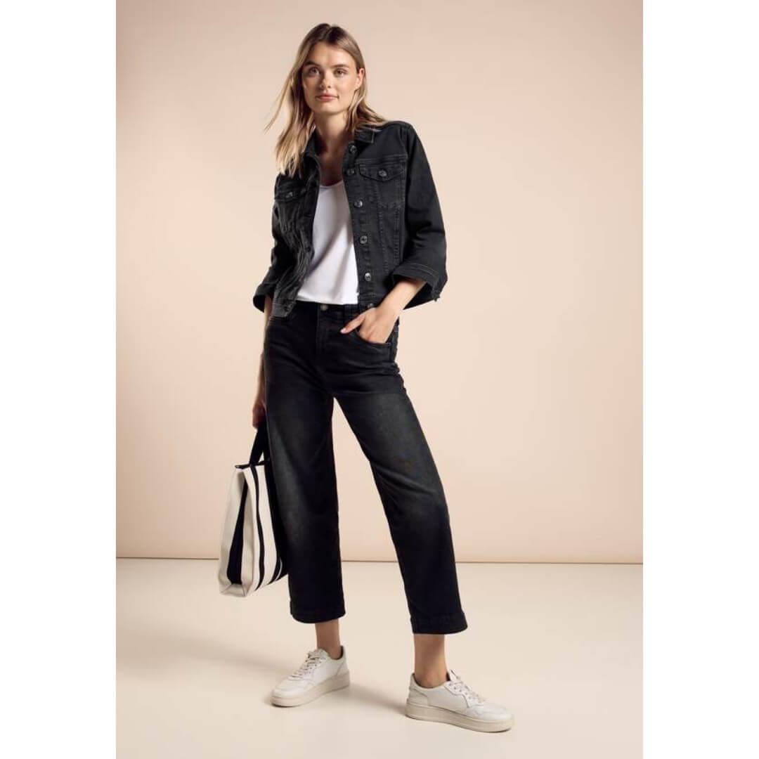 Street One farkkutakki, musta - Moment.fi