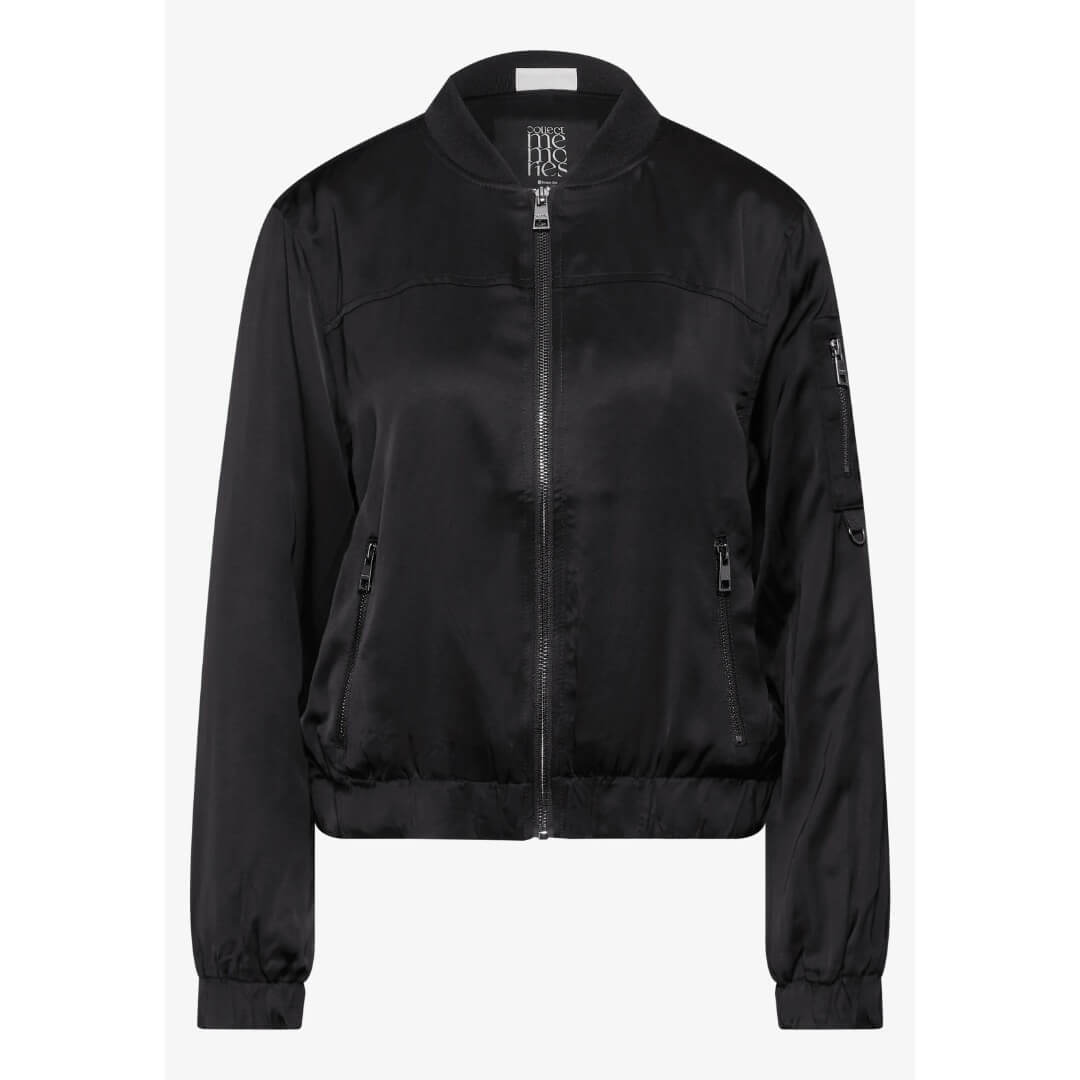 Street One satiinijakku, musta - Moment.fi