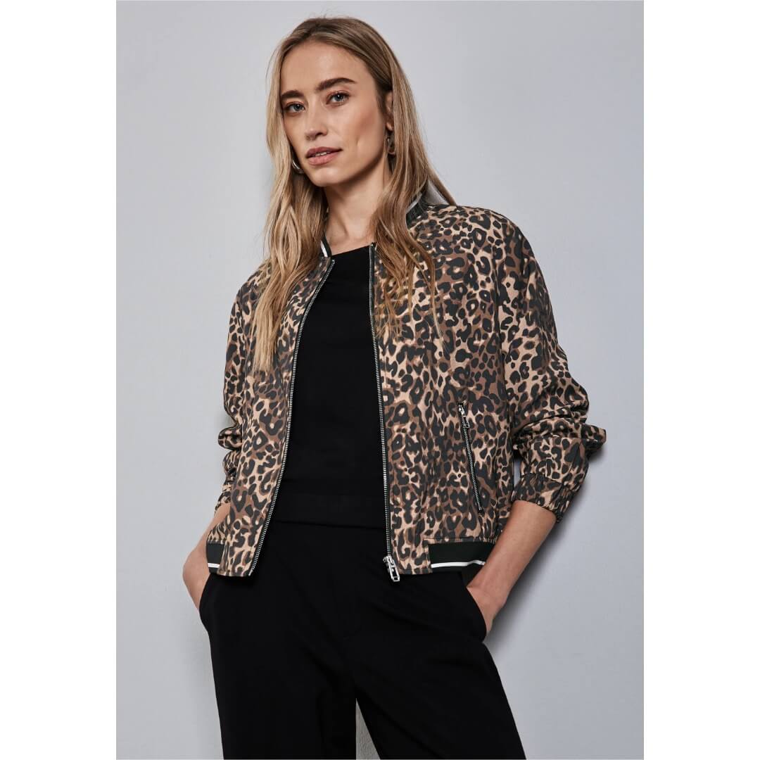 Street One bomberjakku Leo, musta - Moment.fi