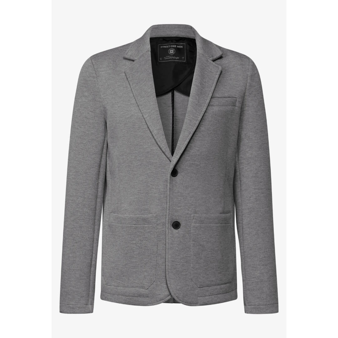 Street One jersey blazer. vaaleanharmaa - Moment.fi