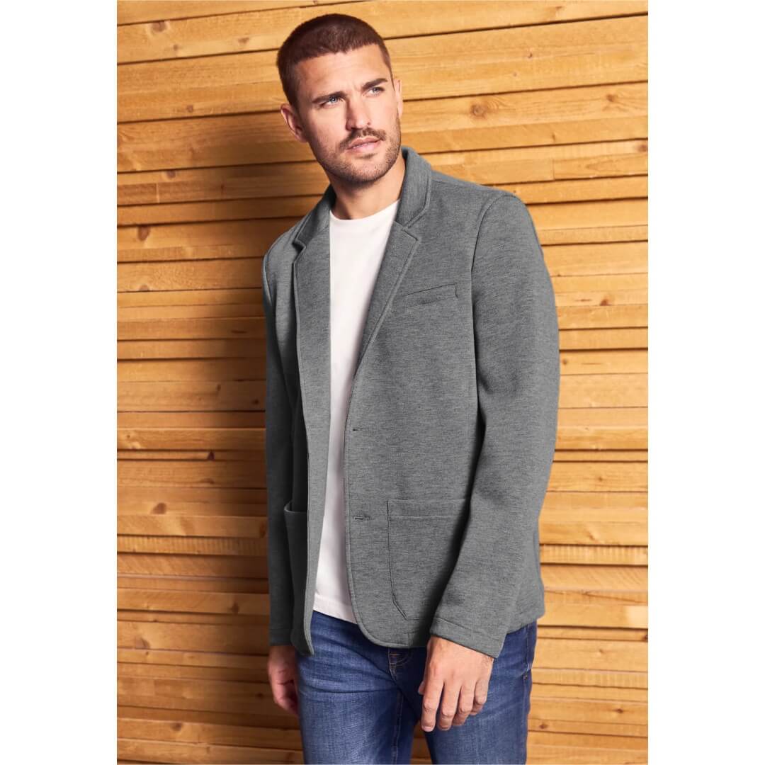 Street One jersey blazer. vaaleanharmaa - Moment.fi