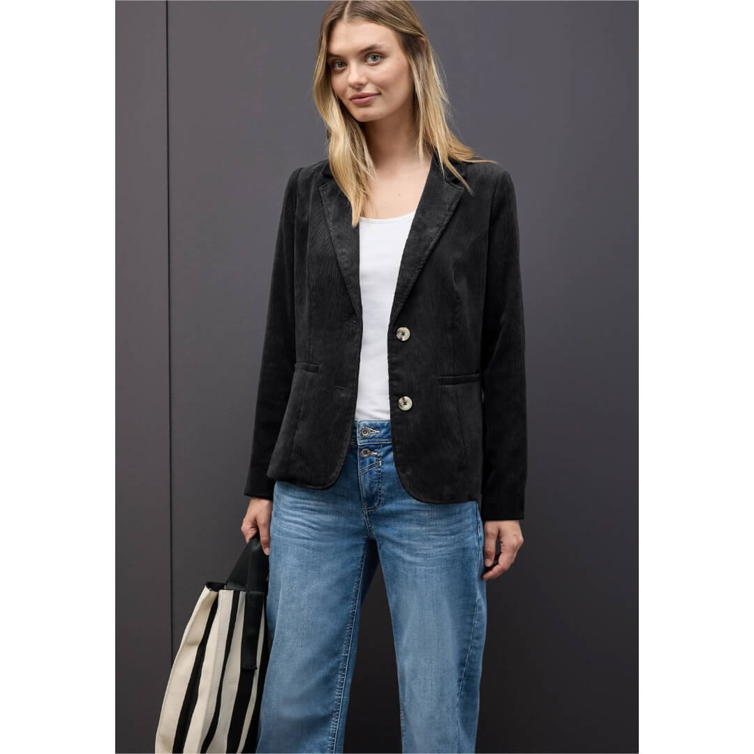 Street One samettijakku, musta - Moment.fi