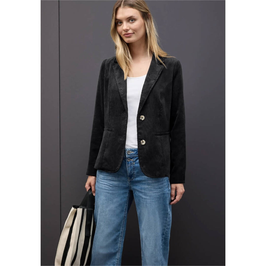 Street One samettijakku, musta - Moment.fi